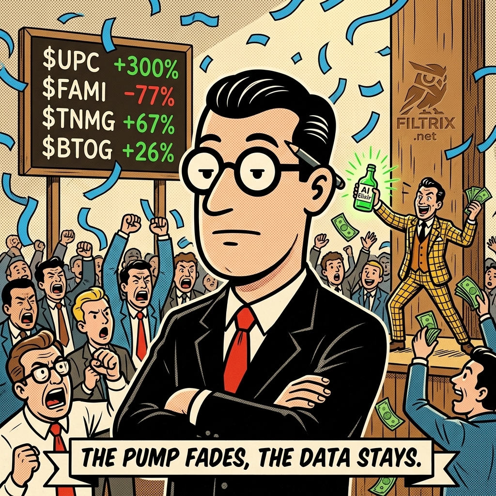 $FAMI -76.97% — what the base rate says