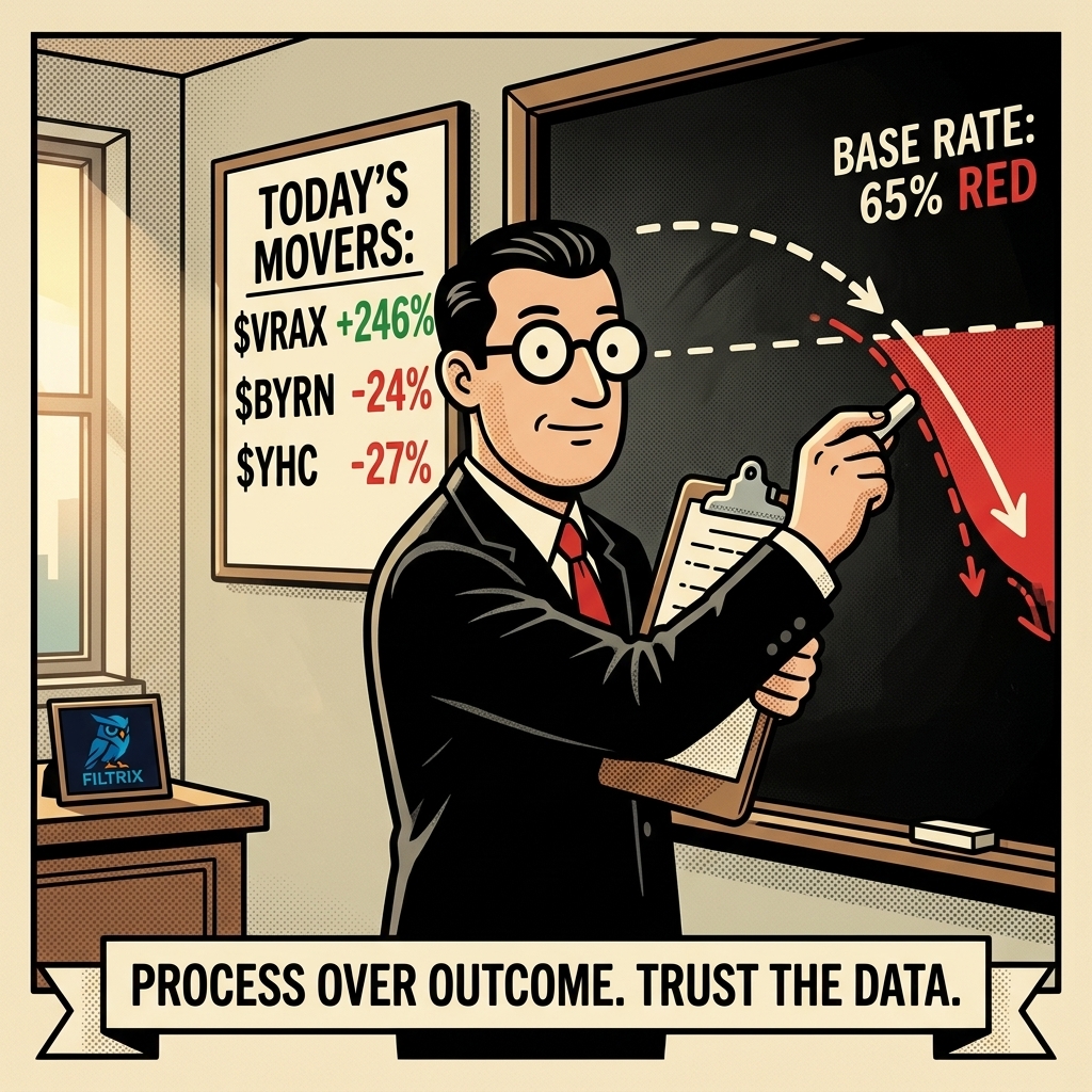 $CCHH -32.82% — what the base rate says