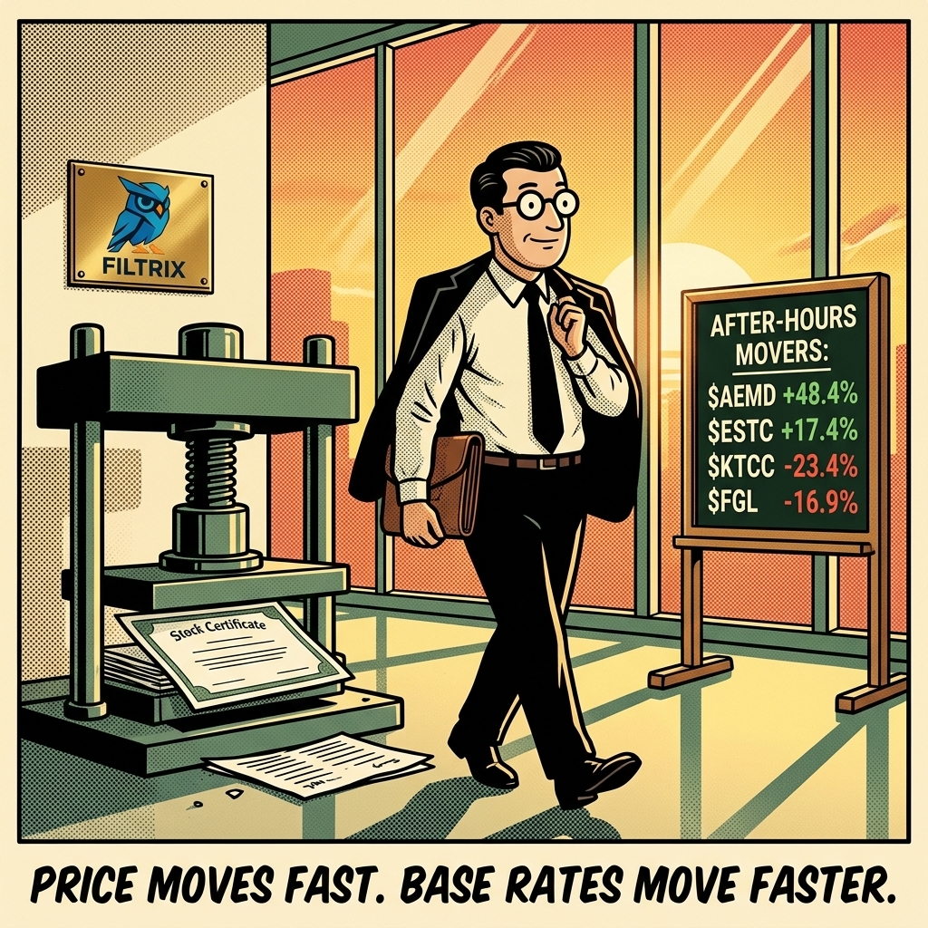 $KTCC -23.38% — what the base rate says