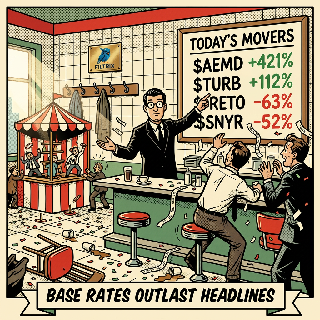 $RETO -63.25% — what the base rate says