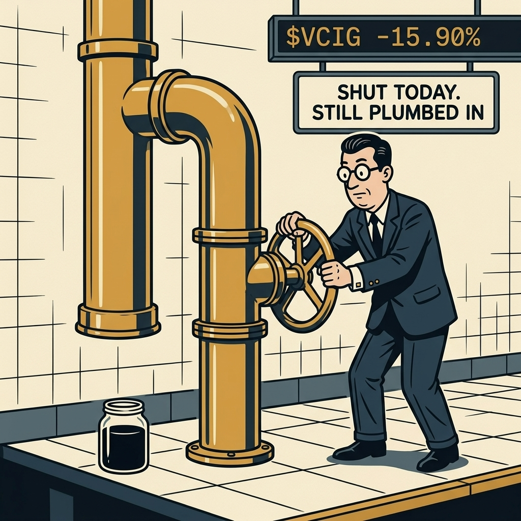 $VCIG -15.90% — what the base rate says