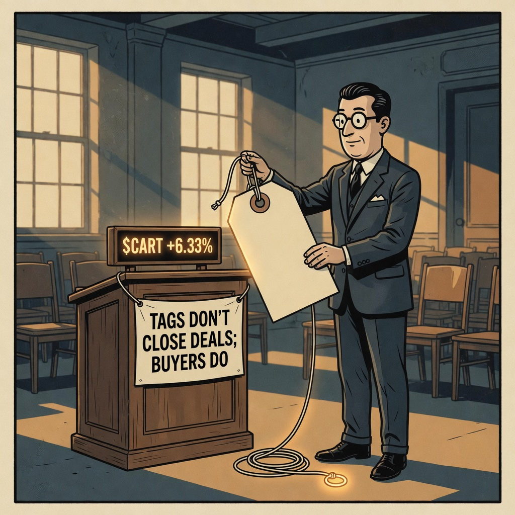 $CART +6.33% — what the base rate says